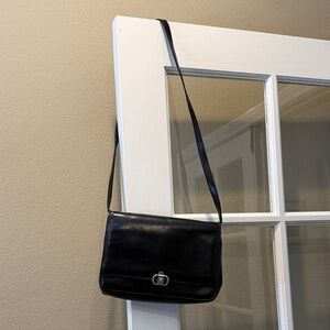 Celine Black Leather Crossbody Bag